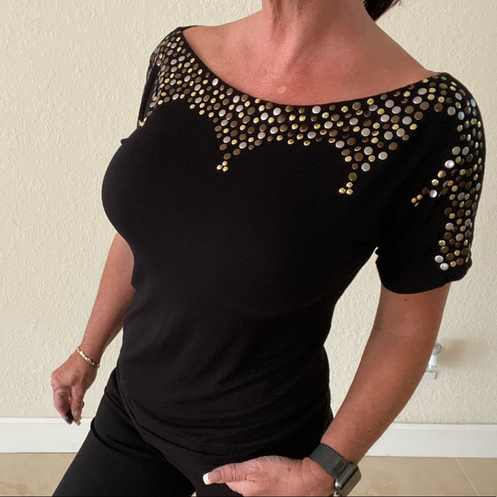 Cache small dress top